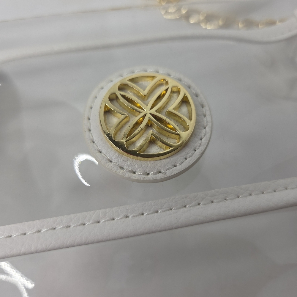 Lilly Pulitzer Amberlie Clear Crossbody Bag Chain Detail NEW - Picture 5 of 10